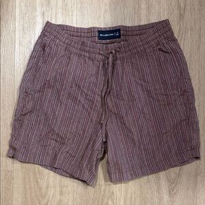 Abercrombie & Fitch Men's Tan Striped Shorts